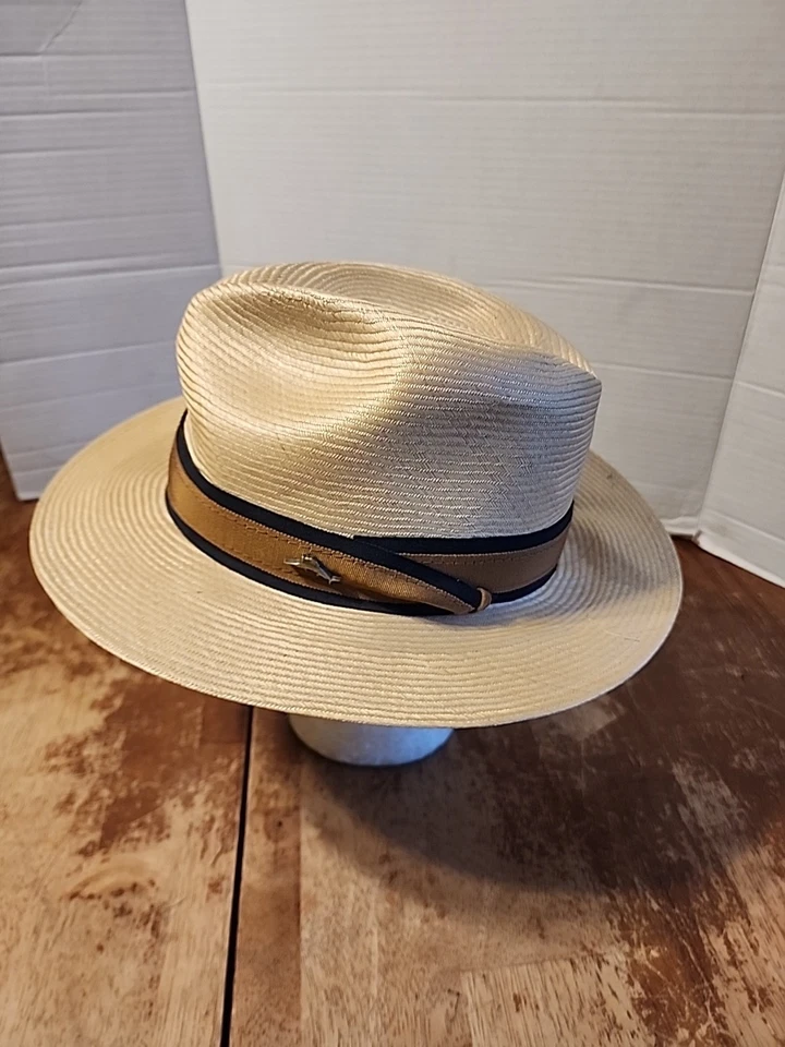 Tommy Bahama men’s handmade Panama fedora hat One Size Fits Most Made In USA — 第 3/4 张图片