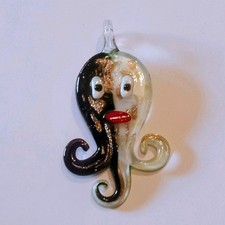 Handmade Dichroic Glass Octopus Pendant Lampwork