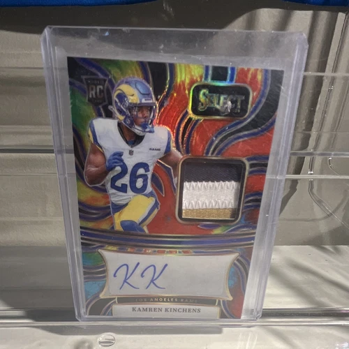 2024 Panini Select Kamren Kinchens Rams RSM Tie-Dye Prizm Auto Mem /25