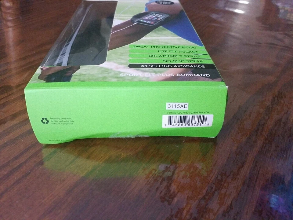 Belkin Sport-Fit Plus 臂带 适用于苹果 iPhone 6 Plus,6S Plus 黑色 - 全新 — 第 4/4 张图片