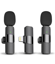 Professional Wireless Lavalier Lapel Microphone for iPhone, iPad video vlog tokt