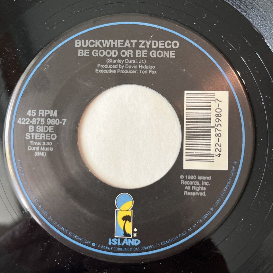 BUCKWHEAT ZYDECO Hey Good Lookin' 45rpm 7" Single ISLAND 1990 NM eBay