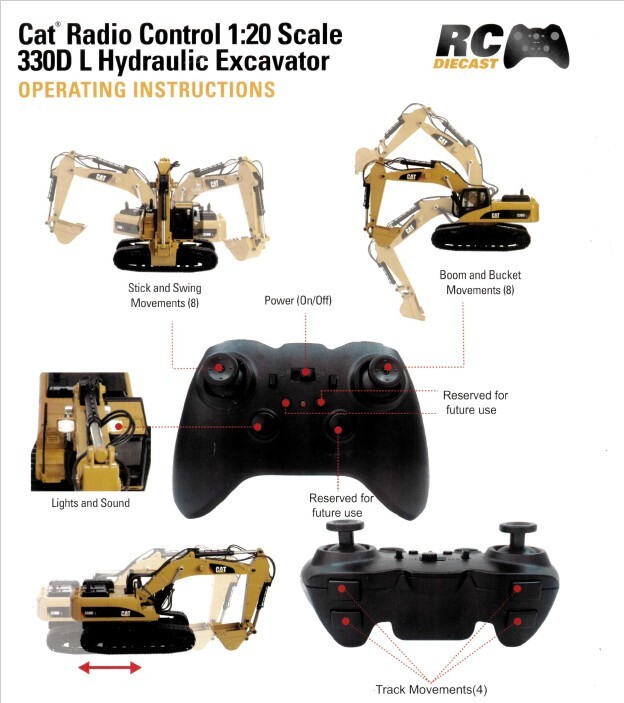 Buy Diecast Masters 1/20 Caterpillar 330D L Diecast Premium