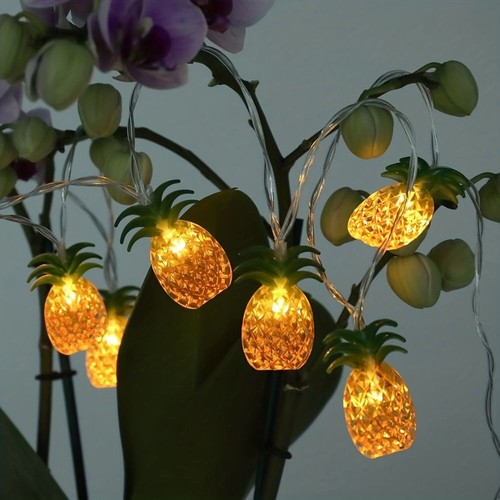 Waterproof LED Pineapple String Lights Hanging Atmosphere Night Light Party - Imagen 8 de 15