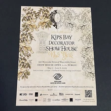 Magazine Print Ad 2023 Artsy Home Decorator Show House Kips Bay New York Paper