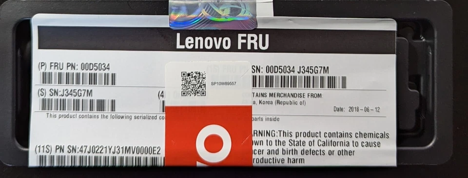 IBM-Lenovo 8GB DDR3 PC3-14900R RDIMM 00D5034 47J0223 00D5040 00D5042 Server Mem - Image 2 of 4