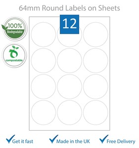 biodegradable label sheets