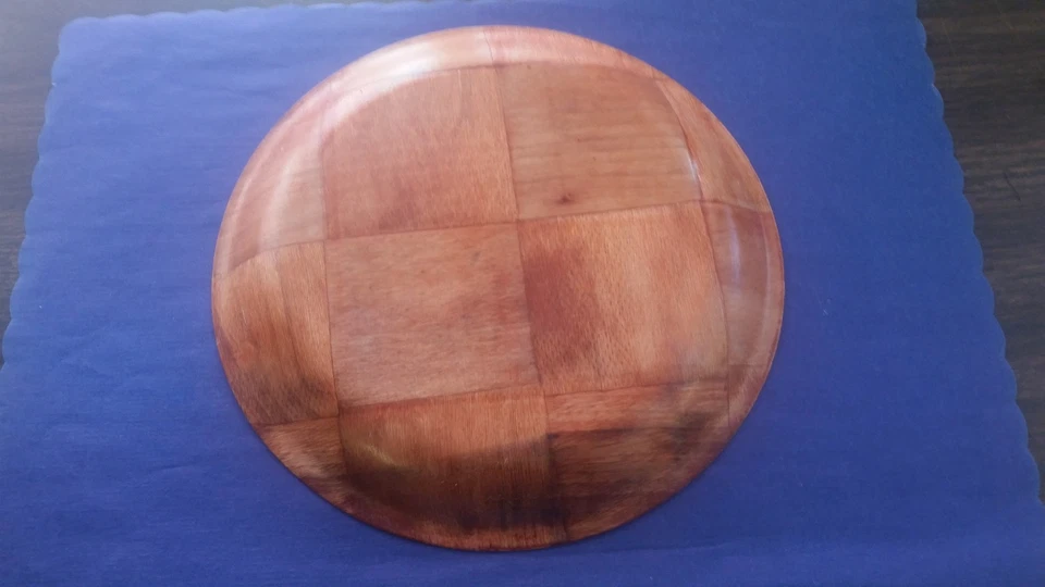 (SEIS PLATOS) CENA/SERVIR 8" TEJIDO MADERA LAVAVAJILLAS APTO/TÓXICO SEGURO RESTAURANTES Foto 4 de 4