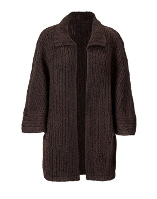 CAbi #3702 Brown Repose Cape Cardigan Sweater Size XS/S