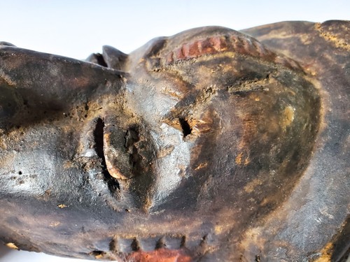 Afrikanische Holzmaske Ethnographica Idoma Maske Nigeria Alte Vorhaltemaske - Bild 7 von 11
