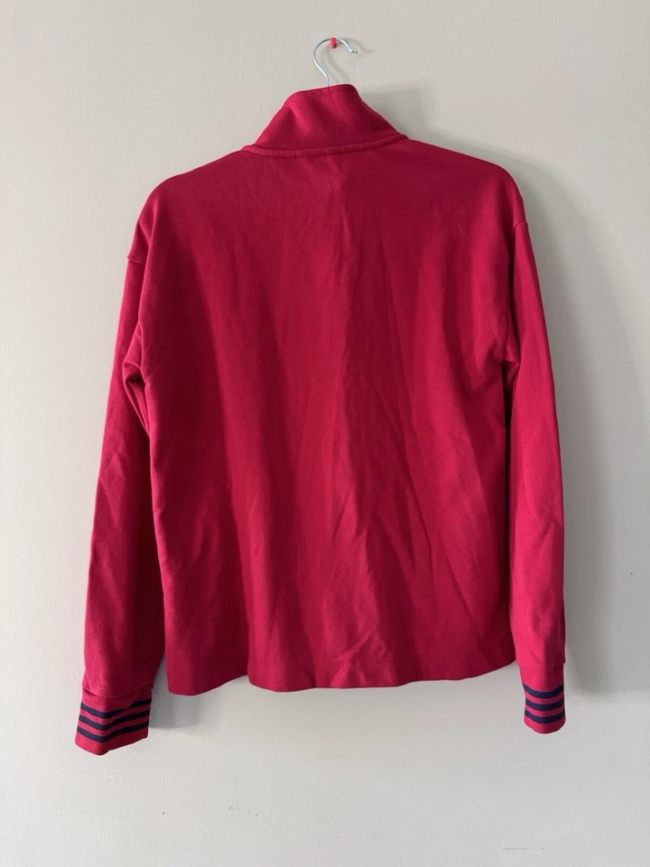 Nautica женщин четверть 1/4 молнии пуловер размер маленький цвет: красный, темно-синий новый без ЯРЛЫКОВ - Изображение 2 из 4