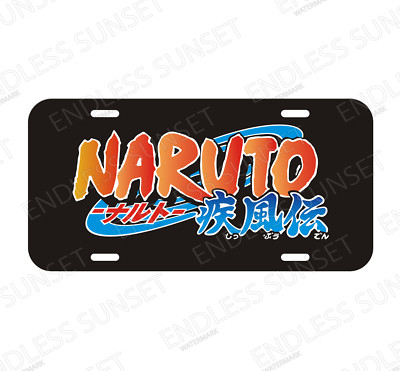 Naruto Japanese Anime Fandom Manga Martial arts License Plate Auto Tag Sign