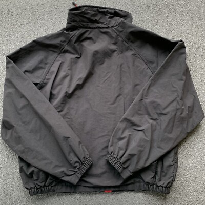 Vintage Snap-On Tools Windbreaker Jacket Mens L Black Full Zip