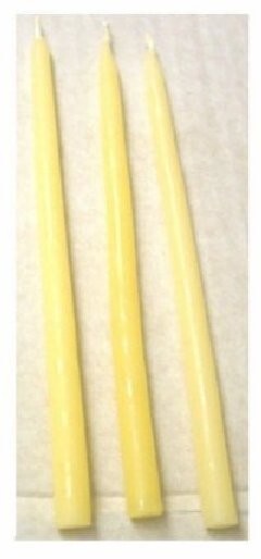 CHANUKAH 7" SHAMASHIM, Bees Wax CANDLES, Set of 8