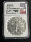 2021 Eagle S$1 Heraldic Eagle T-1 NGC MS 70 FDOI signed Elizabeth Jones
