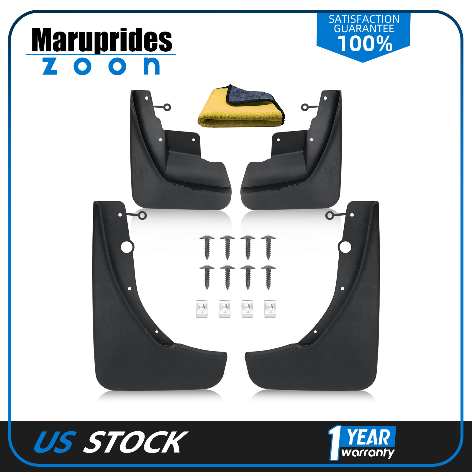 Jeep Grand Cherokee 2011 Front & Rear Mud Flap Guards Protectors-image