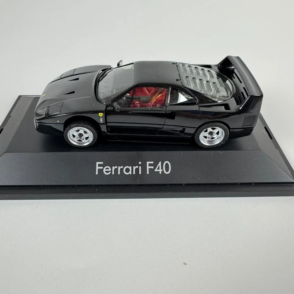 Herpa 1/43 1987 Ferrari F40 negro nuevo en caja Foto 4 de 4