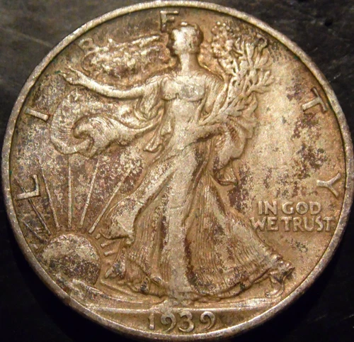 1939-S Walking Liberty Half Dollar Choice Original AU