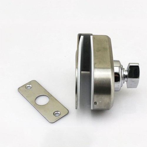304 Stainless Steel Glass Door Lock Double-Open Sliding Door Lock Bathroom Latch - Picture 2 of 8