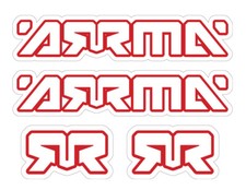 Arrma Mojave Kraton Outcast RC Sticker Decal White Color  4 Offroad Truck