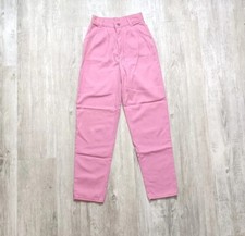 VTG 80s Levi's Pleated High Waist Relaxed Tapered Twill Pink Pants Women's 3 JR