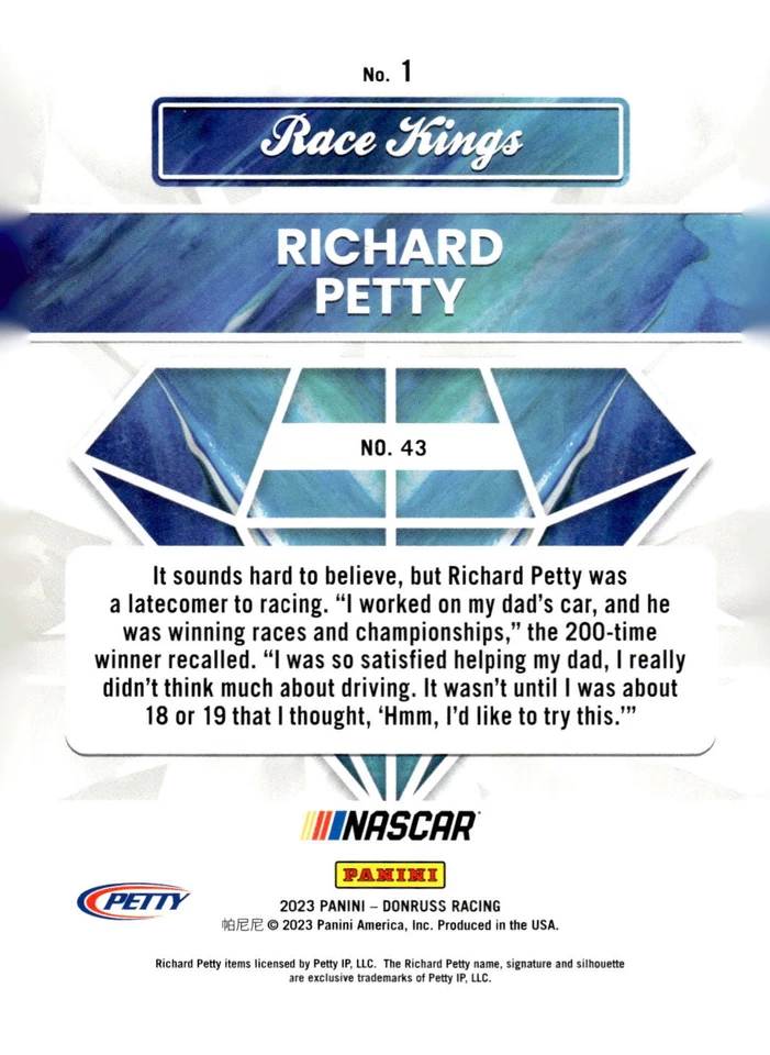 2023 Panini Donruss Racing silver parallel Pick from list - Image 2 of 2