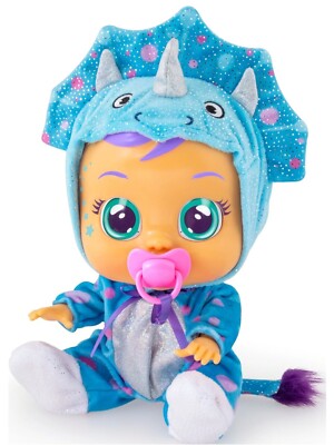 NEW Cry Babies TINA TRICERATOPS Fantasy Baby Doll Dinosaur Costume Exclusive 