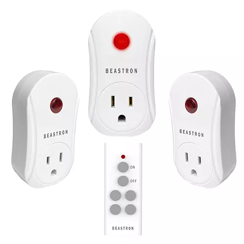 Wireless Electrical Outlet Plug Remote Control ON OFF Switch 1 3 5 Pack