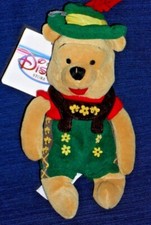 OCTOBER FEST Winnie the POOH NWT 8" Disney Store beanbag plush w/Tag NEW 