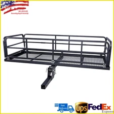750 Lbs Folding Hitch Mount Cargo Carrier Basket for SUV, RV, Truck & Trailer