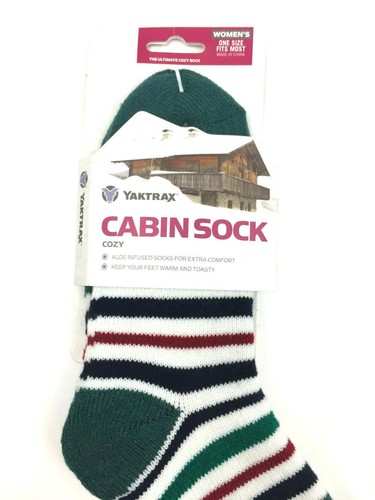 Yaktrax Women's Cabin Socks Ultimate Cozy Colorful One Size Fits Most New - Picture 3 of 5