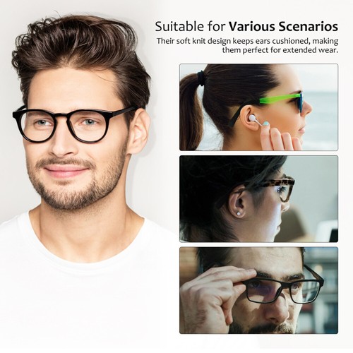 2 Pairs Arm Legs for Eyeglasses Retainers Cushions Ears Spectacle Temples - 第 3/11 張圖片
