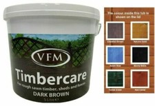 VFM Fence Shed Timber Exterior Wood Paint Brush On Quick Dry 5 Liter