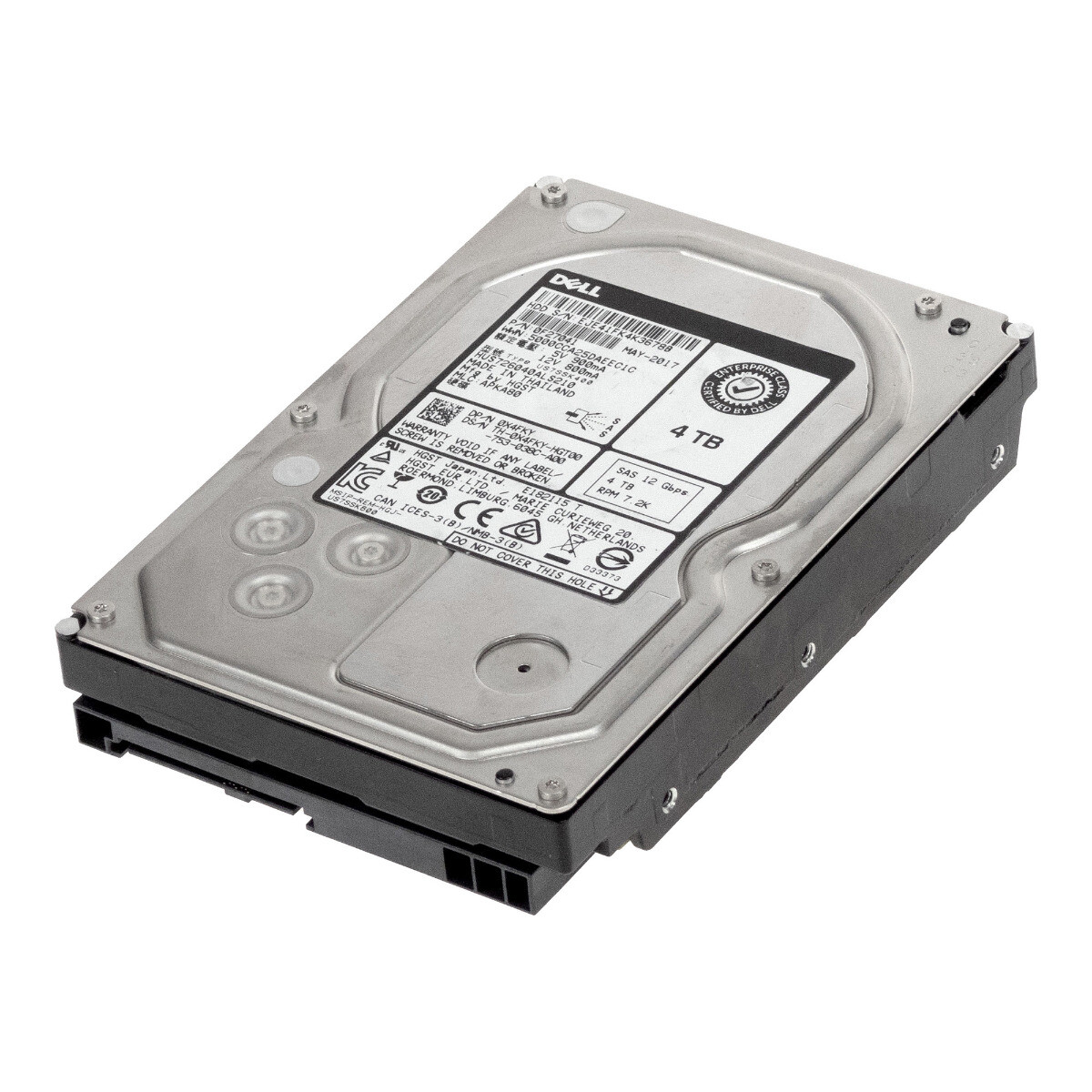 Hard Drive Dell 0X4FKY HUS726040ALS210 4TB 7.2K 128MB SAS-3 3.5