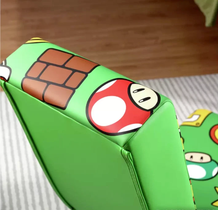 X ROCKER Officially Licensed LUIGI Power Up Edition Kids Folding Gaming Chair - Image 2 of 4