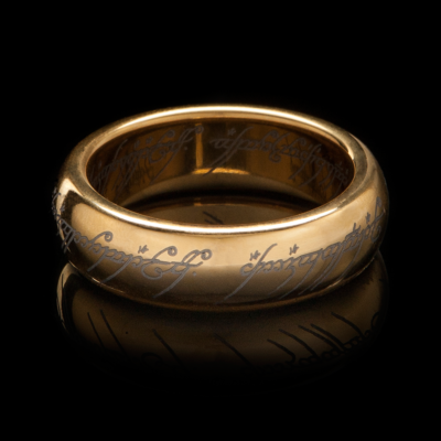 Lord of the Rings THE ONE RING Gold Plated Tungsten WETA ORIGINAL