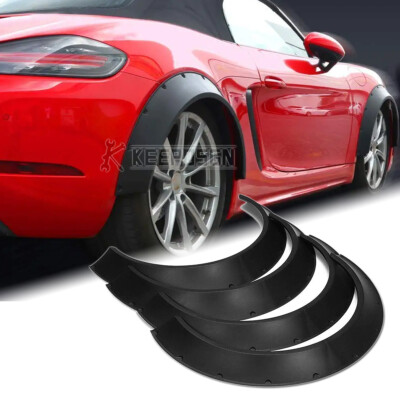 Kit De 4 Flares O Ensanches De Guardabarros Para Ford Focus MK3/MK4 - Ancho Extra 4.5", Color Negro Mate