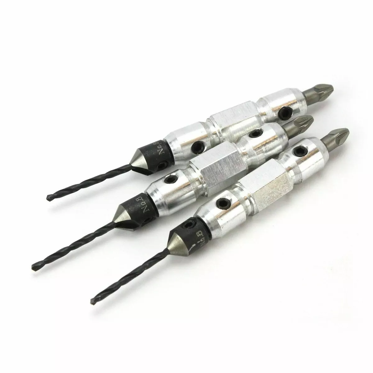 3 Flip Drive Replacement No.8 Countersink Pilot Drill Bits PZ2