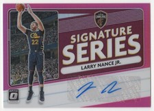 2020-21 Panini Donruss Optic LARRY NANCE JR. Signature Series Pink Auto /25