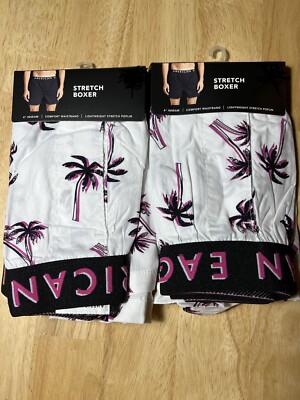 X2  MED American Eagle Stretch Boxer 4  Inseam Retails $15.95 BNWTS