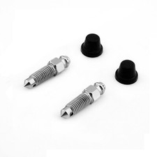 For Lexus IS200 & IS300 1999-2005 2x Front Caliper Bleed Screws Stainless Steel