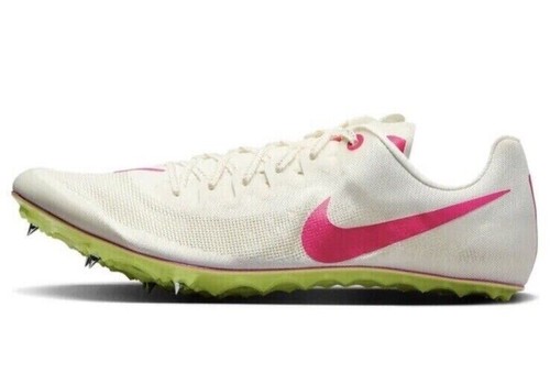 new men's 8.5 Nike JA fly V4 sprint Track Spikes dr2741-100 sail/fierce pink - Picture 3 of 10