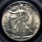 1941 D WALKING LIBERTY HALF PCGS MS 63 OLD GREEN HOLDER FLASHY SILVER SATIN