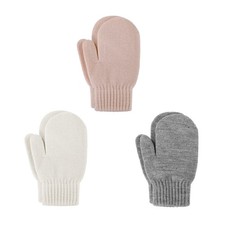 Knit Toddler Mittens for Toddler Girls Soft Warm Crochet Winter Baby Infant M...