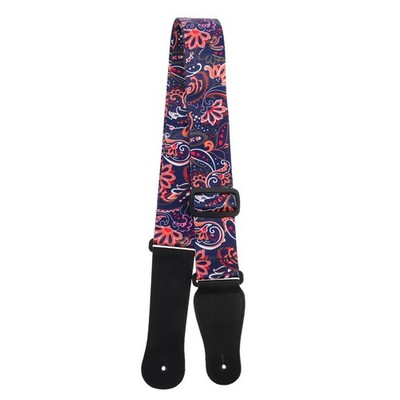 Durable Navy Guitar Strap Polyester Shoulder Strap Adjustable for Ukulele