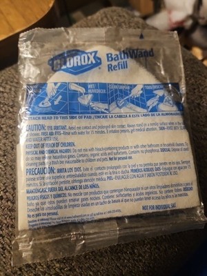 One Clorox Bath Wand Refill Disposable Cleaning Pad New And Original Package!