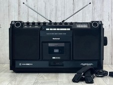 National RS-4250 MAC ST-5 Vintage Boombox Cassette Radio Black Japan Working