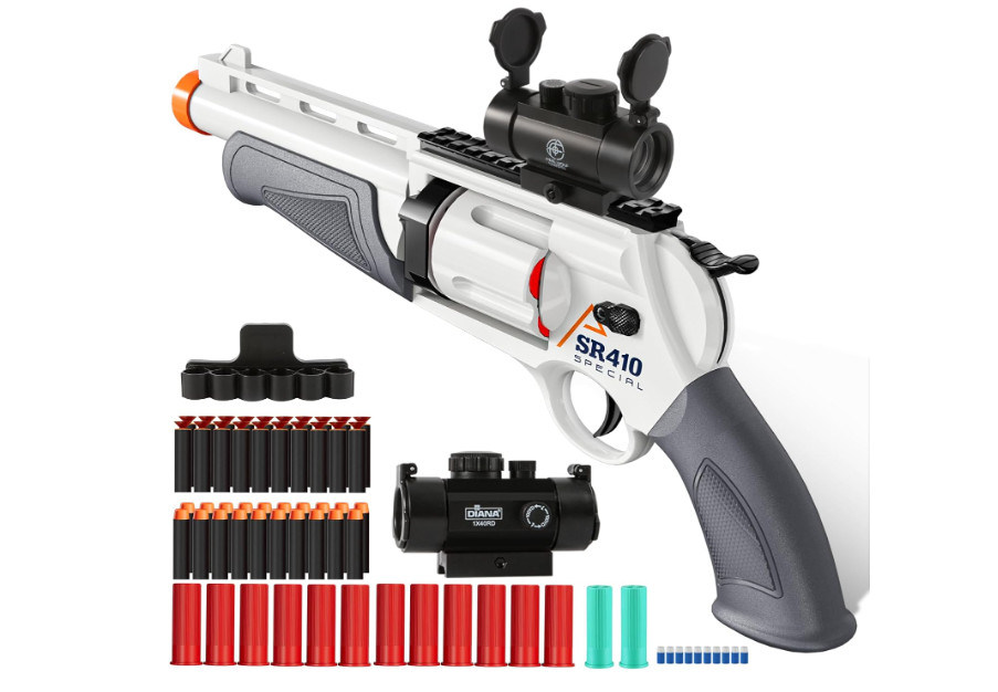 Toy Guns for Boys, Shotgun Foam Blaster, Enhanced Revolver Children Outdoor CS S