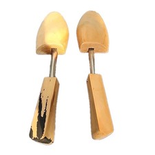 Vintage Mens Cedar Wood Shoe Tr Stretcher Shaper Inserts