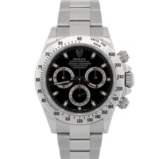 UNPOLISHED 2014 PAPERS Rolex Daytona Cosmograph BLACK Stainless 40mm 116520 BOX
